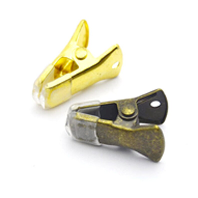 DIY card holderr Glass Chain Clips,Non-slip clip Clothing hat clip,Jewelry Accessories Small metal clip,Flat mouth clip Photo clip