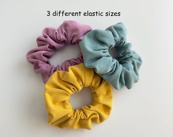 Scrunchie, Hair-tie, Jersey Scrunchie, Ponytail, Messy Bun, Soft-touch Jersey Scrunchies, Small Gift Idea, Scrunchies in 3 sizes available