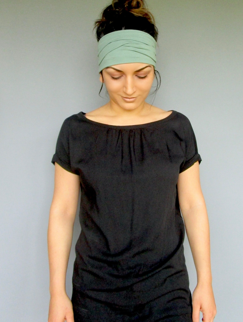 Headband for Women, Tie-up Headband, Turban Headband, Women's Head Wrap, Yoga Headband, Headscarf for Women, Extra Stretchy Headband image 3