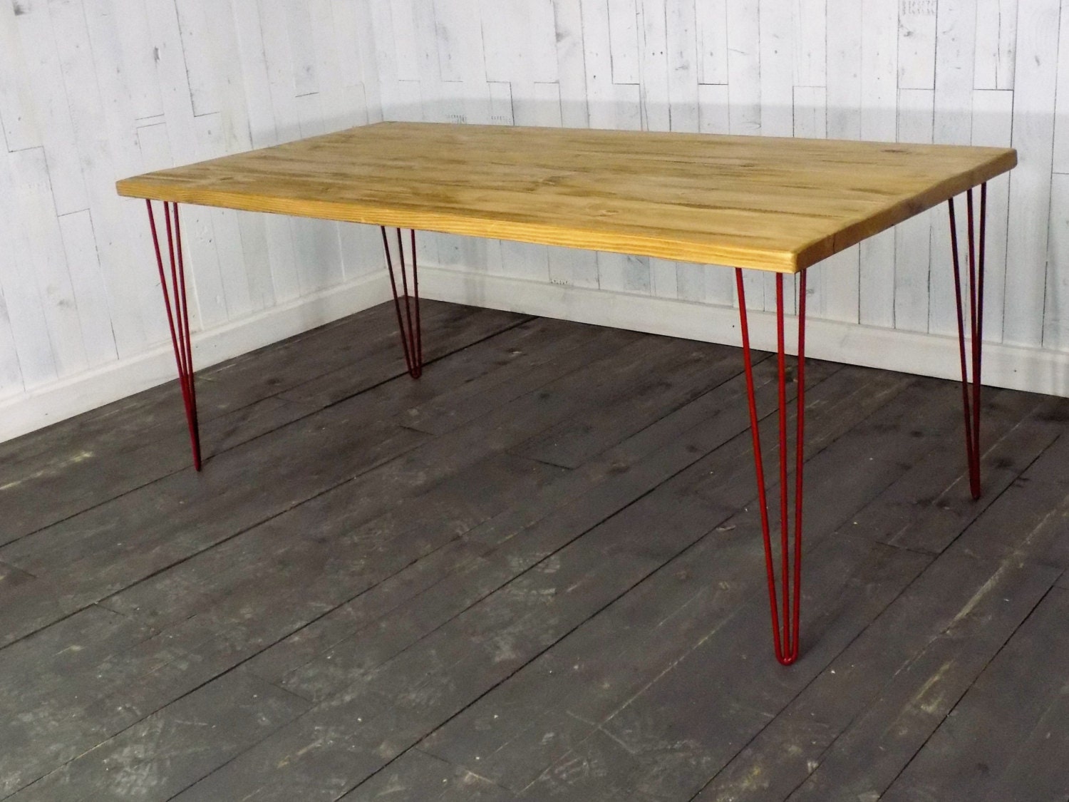 Black Hairpin Leg Dining Table Kitchen/Dining Table Industrial Etsy