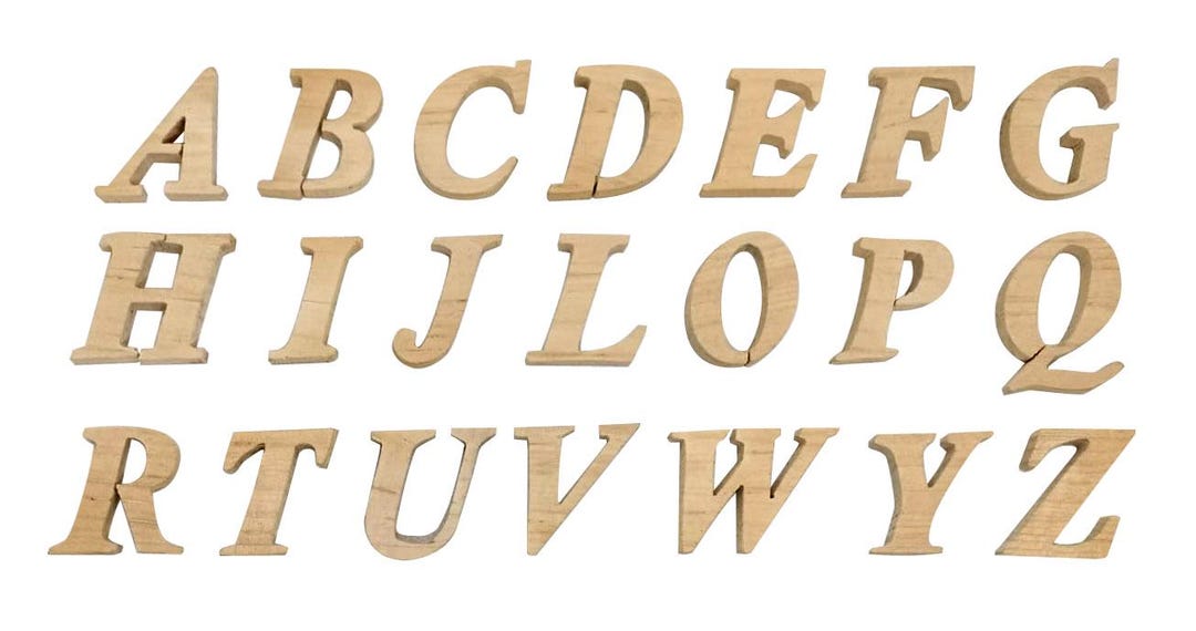 Wooden Capital Letters - Etsy