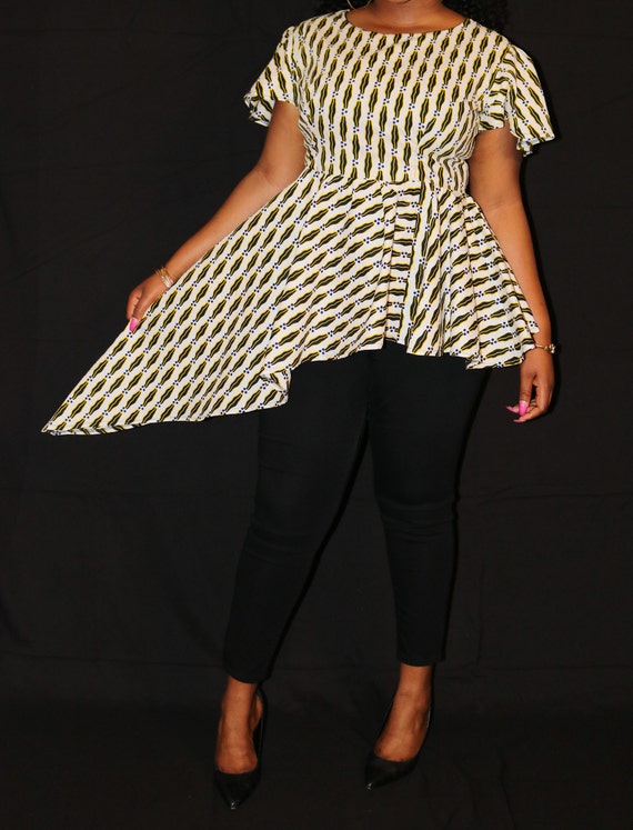 high low peplum top