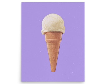 IJsjeskunstprint, moderne wanddecoratie, oningelijste poster