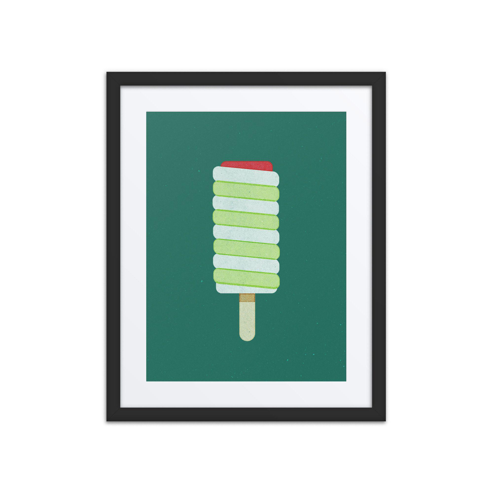 Ingelijste kunstprint van Twister Lolly, moderne wanddecoratie, ingelijste poster