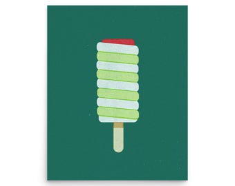 Twister Lolly kunstprint, moderne wanddecoratie, oningelijste poster