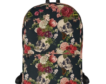 Floral Skulls Backpack