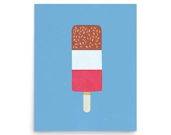 Fantastische lolly kunstprint, moderne wanddecoratie, oningelijste poster