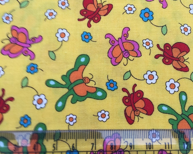 Moda Fabric -  Butterflies Multi-Colour "Welcome to Bear Country" Pattern 55505 12