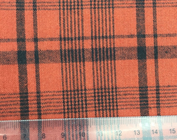 Moda Fabric - Woven Basics - Rusty Red Tartan