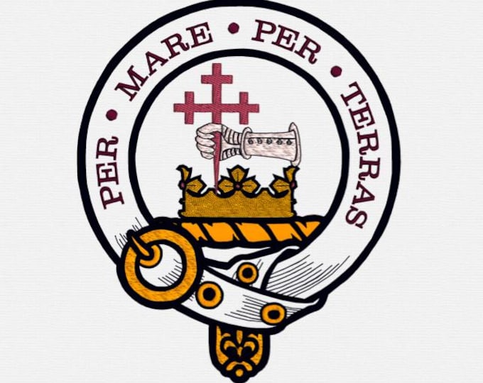 LARGE Clan Donald/MacDonald Badge Embroidery File