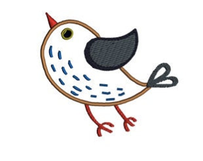 Wee Bird9 Embroidery Design for machine embroidery. Available in PES, JEF, DST and more formats.