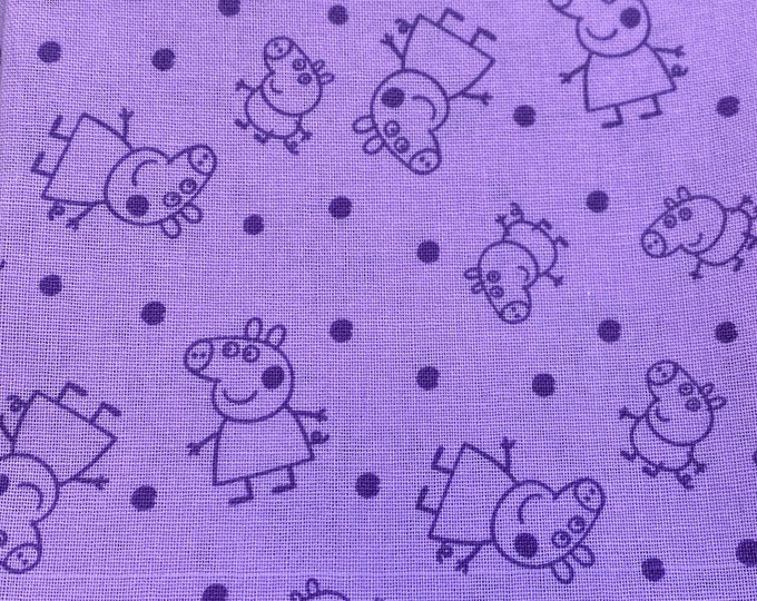 Peppa Pig - FAT QUARTERS Various Designs Printed 100% Cotton