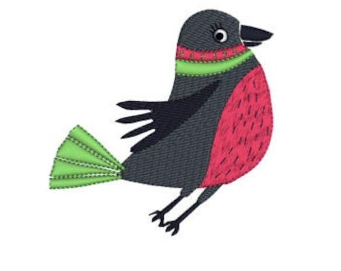 Wee Bird2 Embroidery Design for machine embroidery. Available in PES, JEF, DST and more formats.