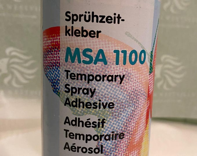 MSA 1100 Temporary Spray Adhesive 500ml Non-Toxic Acid Free Lemon Scent