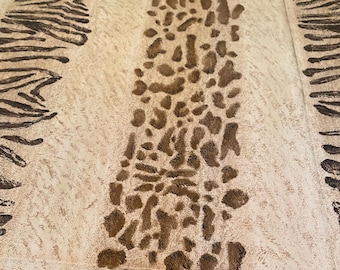 Large Remnant Pieces - Pre-Cut Cotton Blend Fabric from South Africa Y2K (Limited Quantity Left) Masai Mara (Kenya) Fabric