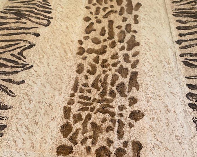 Masai Mara (Kenya) Fabric Large Remnant Pieces - Pre-Cut Cotton Blend Fabric from South Africa Y2K (Limited Quantity Left)