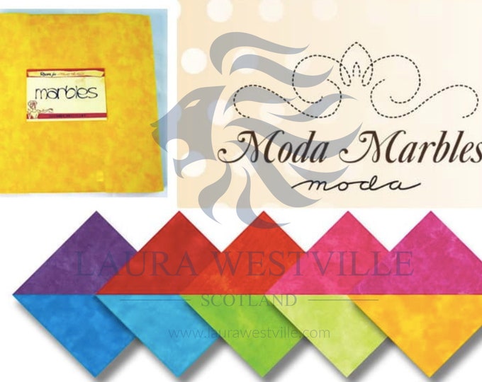 Moda Layer Cake #9880 LC-13 Marbles 13 Citrus Colours 42 Piece 10" x 10" Squares -
