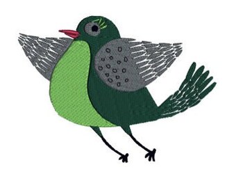 Wee Bird12 Embroidery Design for machine embroidery. Available in PES, JEF, DST and more formats.