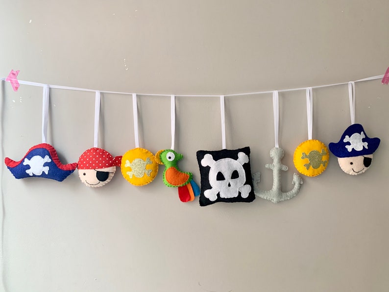 Pirate Themed Fairylights Pirate Lights Felt Pirate Lights Etsy