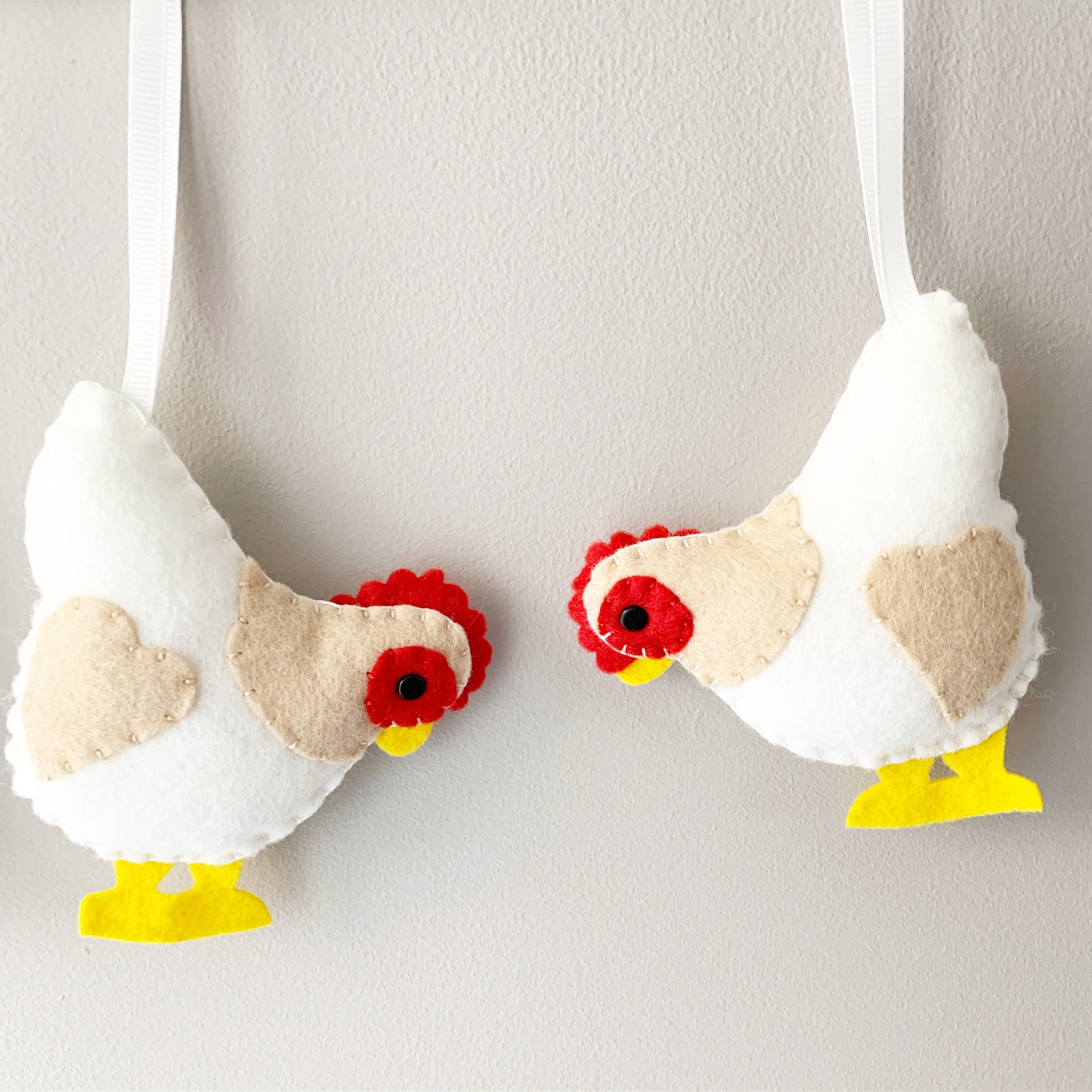 Felt Chicken Garland Chicken Garland Farm Garland Chicken Etsy