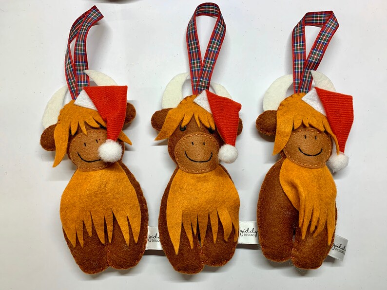 Highland Coo Highland Cow Decoration Christmas Cow Etsy