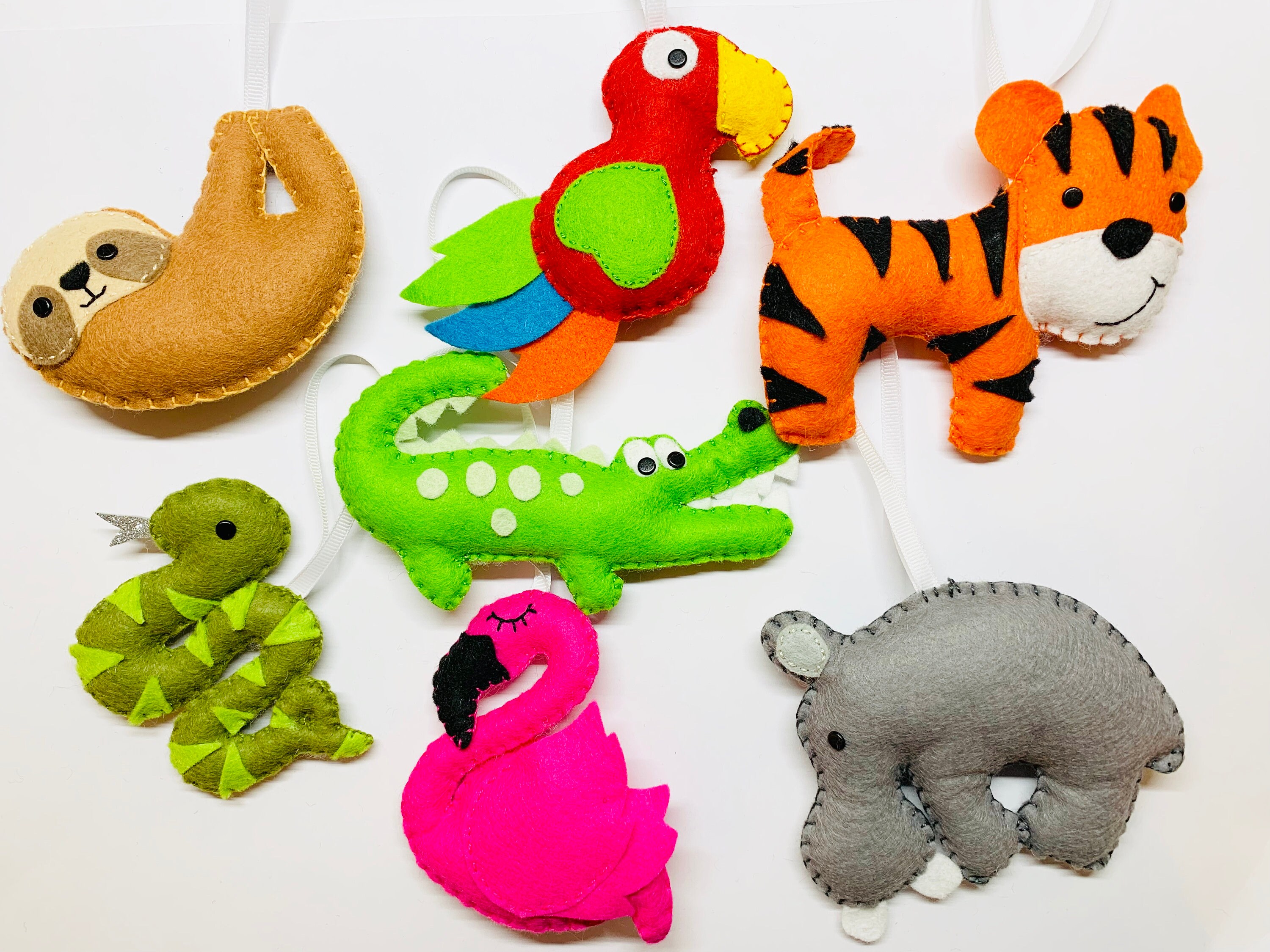 Felt Jungle Decoration Jungle Decoration Animal Decoration Etsy