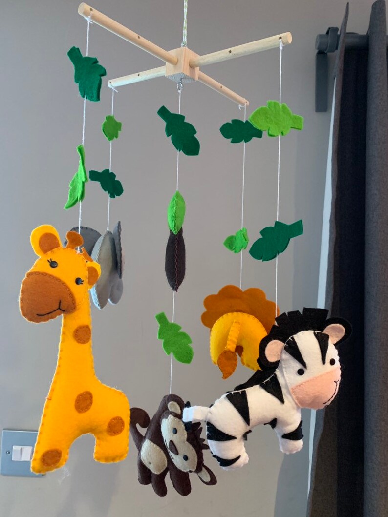 Baby Cot Mobile Jungle animaux mobiles safari mobile Etsy France