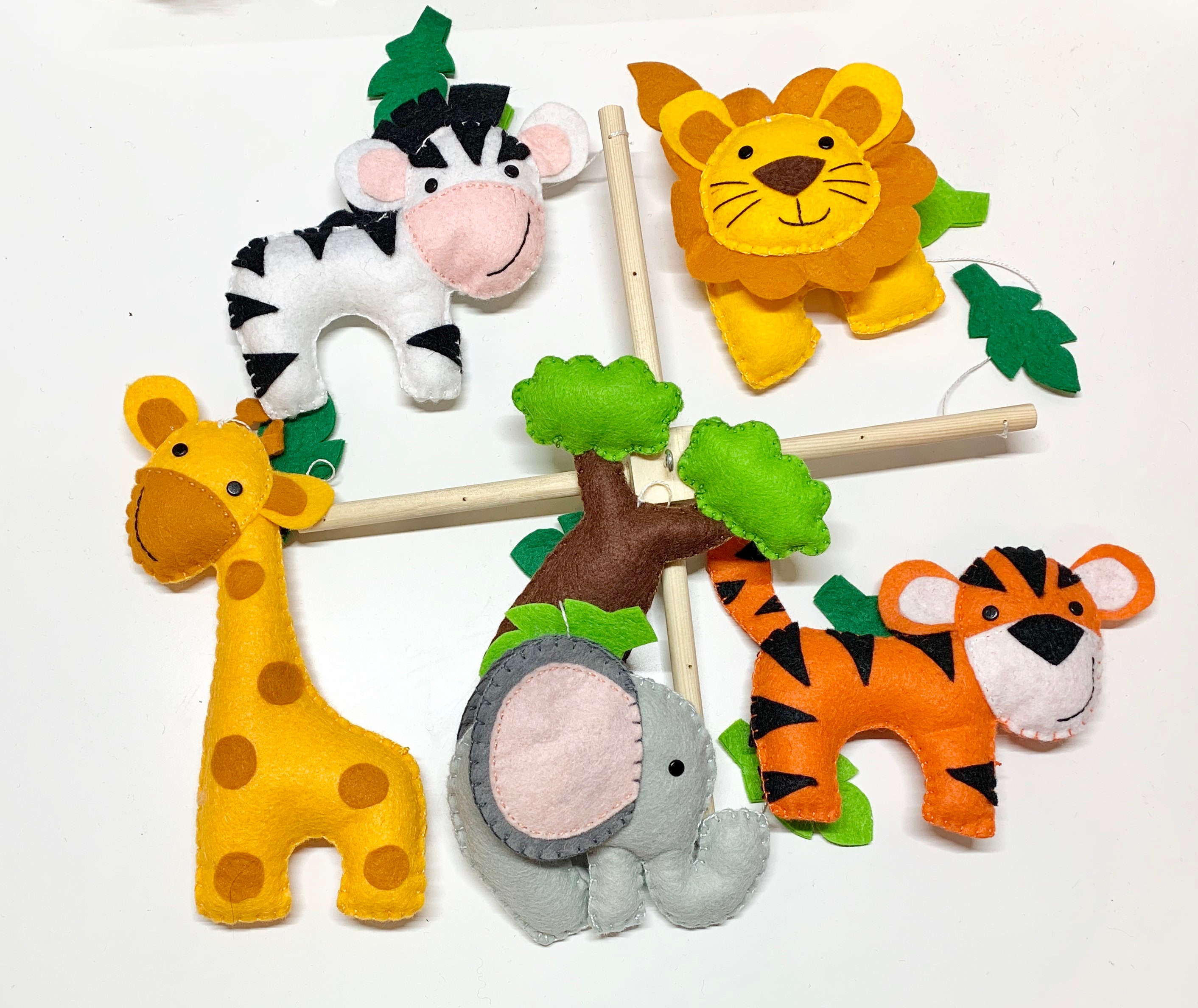 Baby Cot Mobile Jungle Animals Mobile Safari Mobile Safari Etsy UK