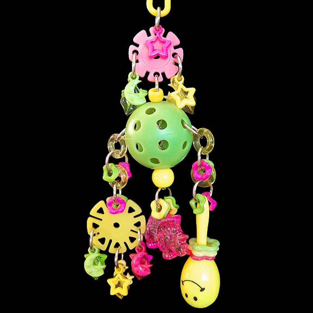 Disco Ball | Interactive Rattle Hanging Toy for Small Parrots & Birds ...
