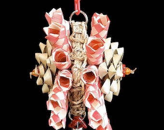Bamboo Burst | Shredder Bird Toy for Budgies, Lovebirds, Cockatiels, Small Parrots