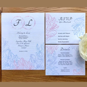 Bruiloft RSVP-kaarten, Bruiloft Stationair, Botanische Bruiloft Bundel, Bruiloft Essentials, Acceptatiekaart
