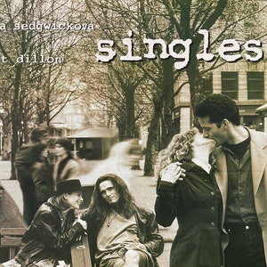 SINGLES large movie poster Original 90's Czech Cameron Crowe Pearl Jam Soundgarden Alice in Chains Grunge Film Bridget Fonda Matt Dillon