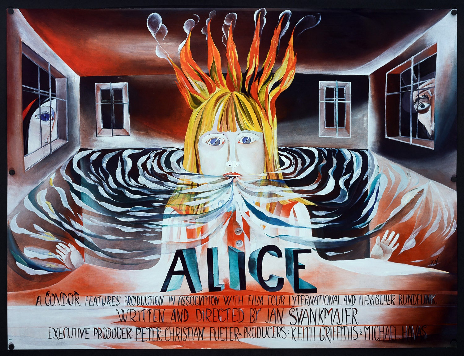 Large Cinema Poster for Jan Svankmajer Conspirators of Pleasure Surreal 