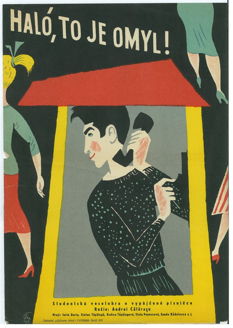 50 S Vintage Film Poster From Czechoslovakia For Romanian Movie Art Deco Art Collectibles Prints Vadel Com 50 S Vintage Film Poster From Czechoslovakia For Romanian Movie Art Deco Art Collectibles Prints Vadel Com