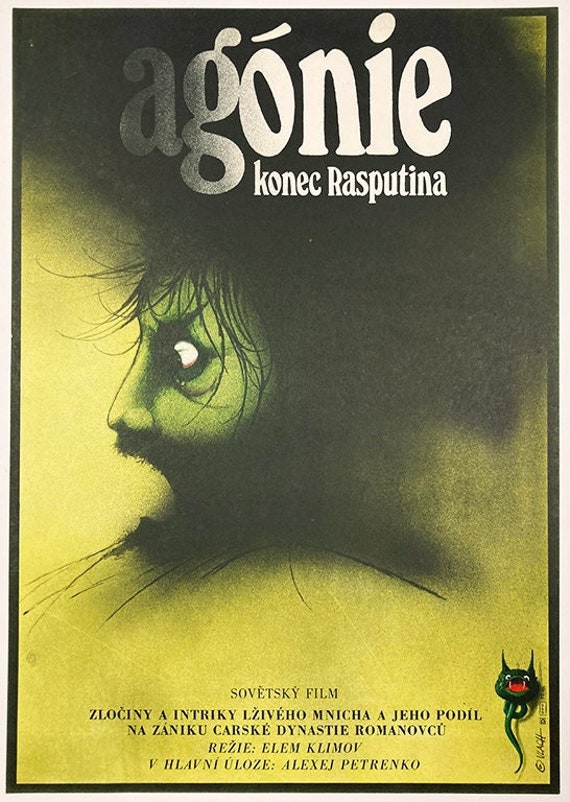AGONY: the Life and Death of Rasputin agoniya Czech Poster for Russian Film  1982 Spooky Artwork Collectible Home Wall Decor - Etsy