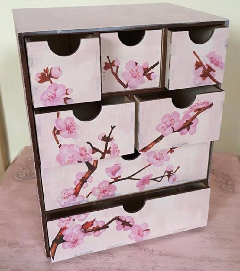 Makeup Organizer Chest of Drawers Makeup Storage Makeup Etsy