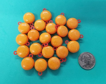 Vintage miniature HAMBURGER hard plastic gumball vending CHARMS - Lot of 20