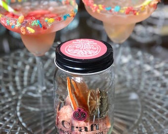Strawberry Basil Margarita Cocktail Kit: DIY Tequila Infusion Gift