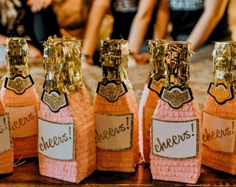 Will You Be My Bridesmaid - Mini Champagne Piñata Proposal Gift, Custom Name, MOH