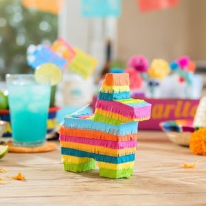 Cinco de Mayo Decor | Fillable Mini Donkey Piñata Party Favors