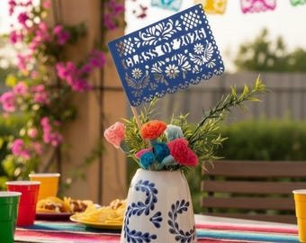 Graduation Papel Picado Centerpiece Flags | Class of 2026 Fiesta Decor