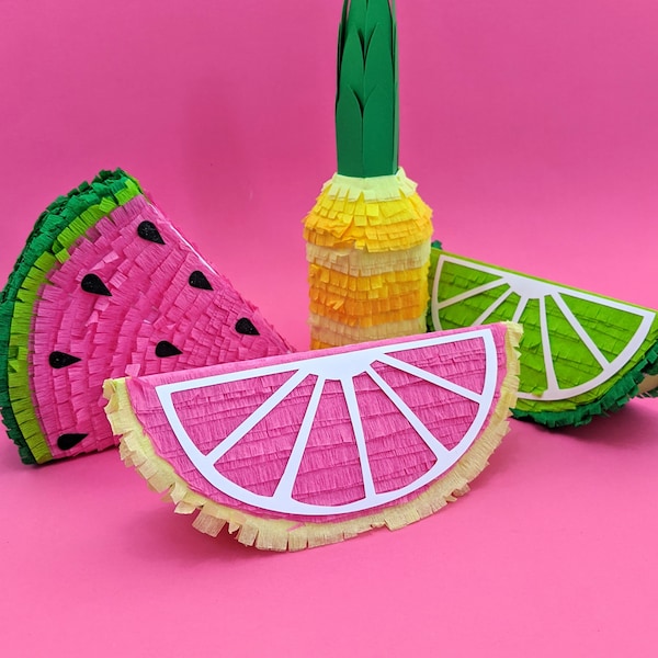 Grapefruit Mini Piñata (1), Twotti Frutti Party, Tropical Fruit Decoration, Baby Shower Theme, Fruit Decorations, Tutti Frutti Decorations