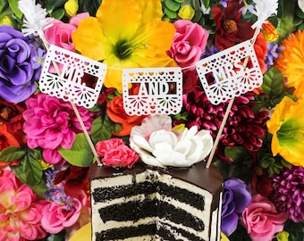 Personalized Cake Topper (1), First Fiesta Cake, Wedding Cake Topper, Engagement Party Cake Topper, Bridal Shower Cake Topper, Custom Topper