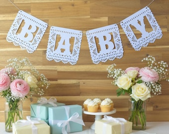 Papel Picado Alphabet Letters and Numbers, Custom Banner