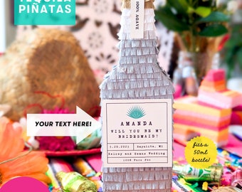 Bridesmaid Proposal (1), Mini Tequila Piñata, Bridesmaid Gift Box, Bridesmaid Card, Destination Wedding, Hangover Kit, Mexico Welcome Bag