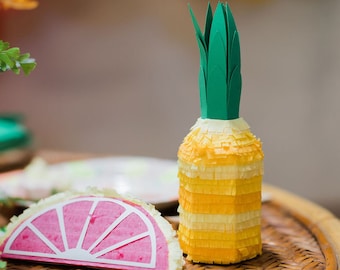 Décoration pinata ananas, 30 cm (12 po.), décoration de fête ananas, décoration de fête fruitée Tutti, fête Twotti Frutti, fête de fruits pour enfants, LISTE POUR 1