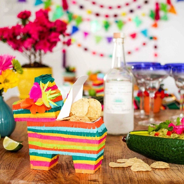 Mini Pinata Gift Box, Hangover Kit Bachelorette, Cinco de Mayo Decoration, Bridesmaid Proposal, Cinco de Mayo Party, ONE Fiesta Treat Box
