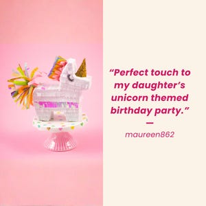 Unicorn Party Favors - Mini Unicorn Pinatas by Lula Flora image 3
