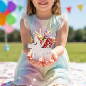 Unicorn Party Favors - Mini Unicorn Pinatas by Lula Flora image 2