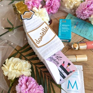 Personalized Champagne Bridesmaid Proposal Box: White or Pink